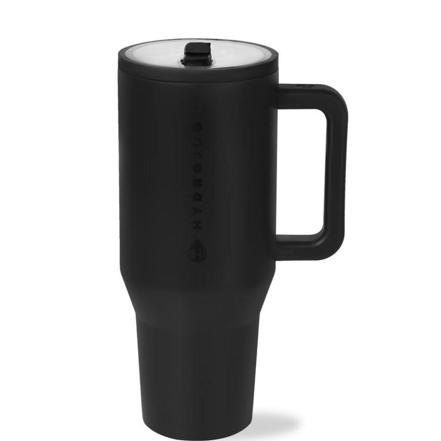 Insulated Travel Tumbler with Handle & Straw