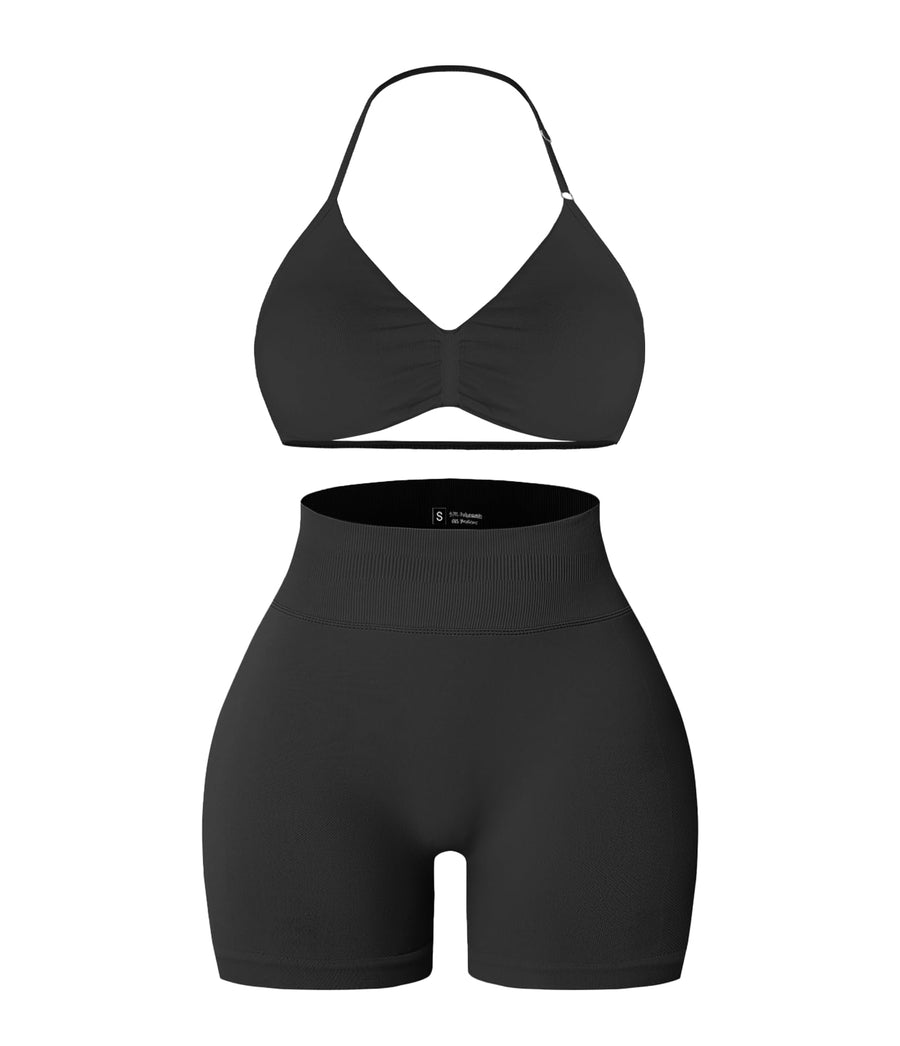 Women’s Seamless Ribbed Workout Set