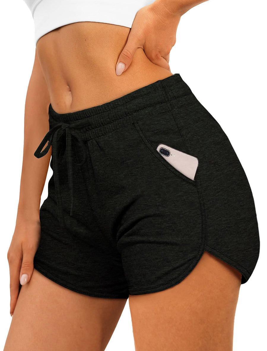 Women’s Running Dolphin Shorts with Pockets