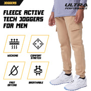 Men’s Fleece Cargo Jogger Pants