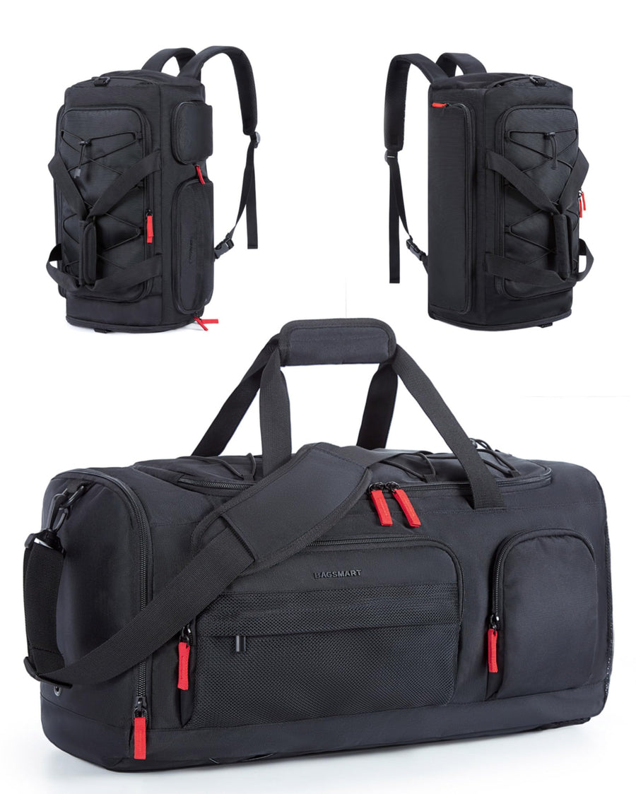 Sports Travel Duffel Backpack with Shoe Compartment