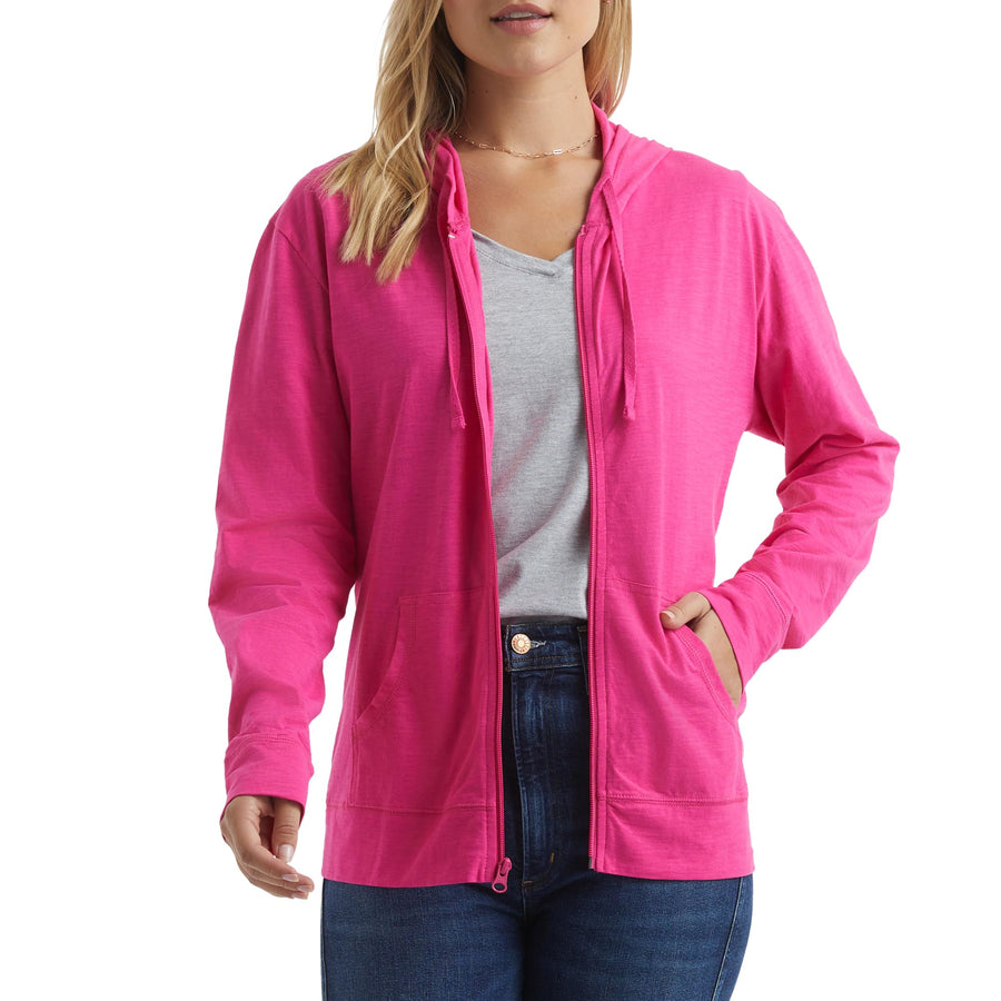 Women’s Slub Knit Zip Hoodie