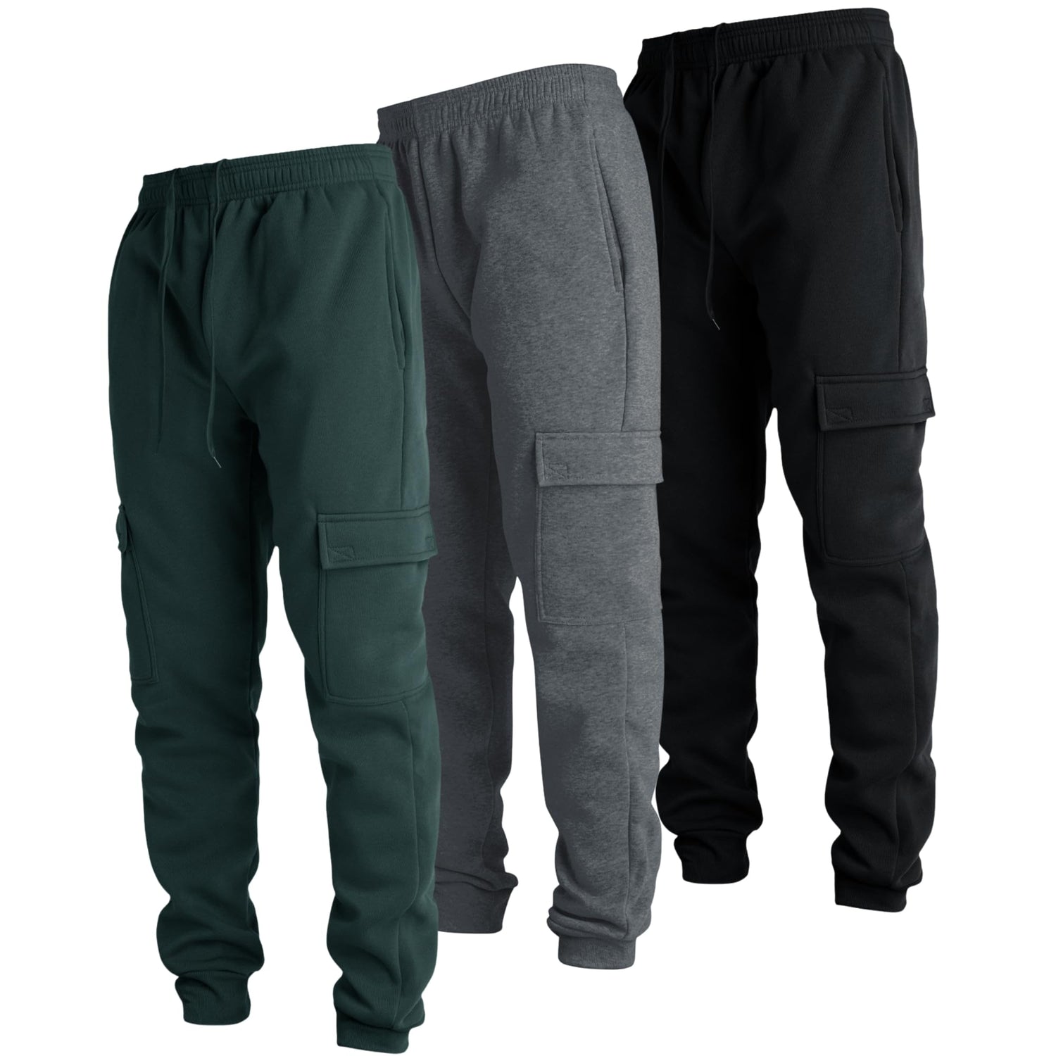 Men’s Fleece Cargo Jogger Pants