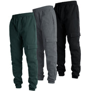 Men’s Fleece Cargo Jogger Pants