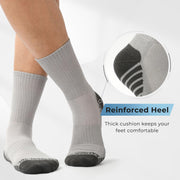 Men’s Cushioned Crew Sports Socks Set