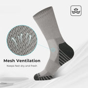 Men’s Cushioned Crew Sports Socks Set