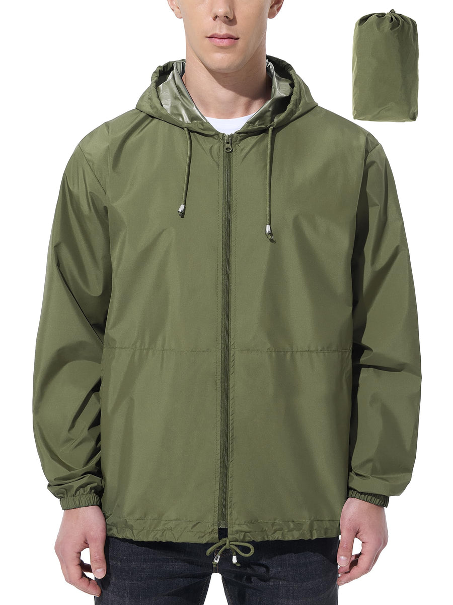 Men’s Lightweight Waterproof Windbreaker Jacket