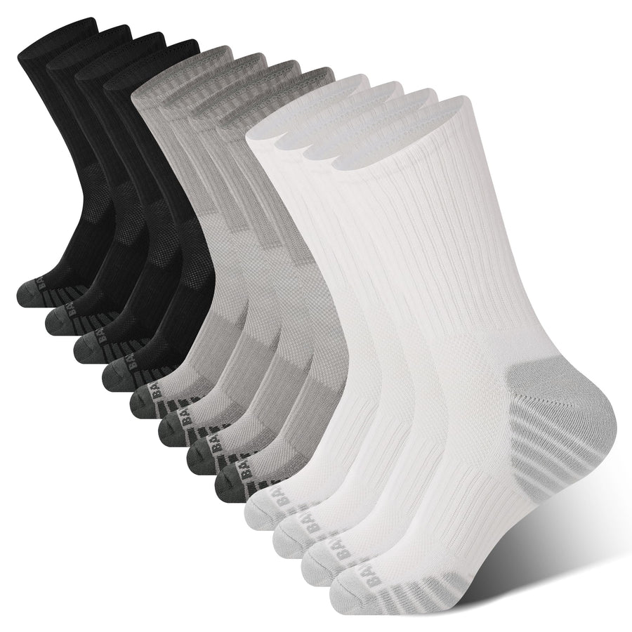 Men’s Cushioned Crew Sports Socks Set